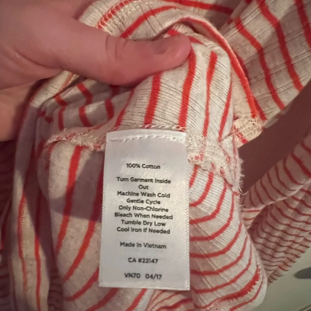 Talbots Orange Quilted Vest Lightweight Stand-Up Collar - Picture 4 of 13